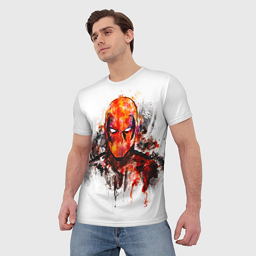 Мужская футболка Дэдпул краски / 3D-принт – фото 3