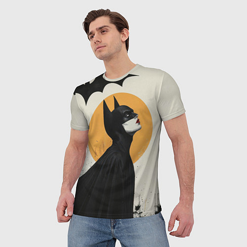 Мужская футболка Девушка Бэтмен / 3D-принт – фото 3