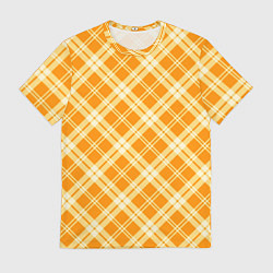 Футболка мужская Жёлтый крупная клетка, цвет: 3D-принт