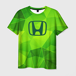 Футболка мужская Honda green poly, цвет: 3D-принт