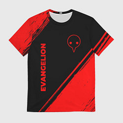 Футболка мужская Evangelion - red gradient вертикально, цвет: 3D-принт