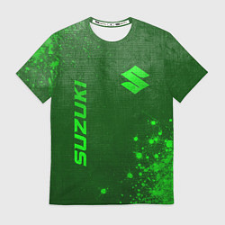 Футболка мужская Suzuki - green gradient вертикально, цвет: 3D-принт