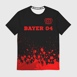 Футболка мужская Bayer 04 - red gradient посередине, цвет: 3D-принт
