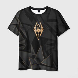 Футболка мужская Skyrim golden poly, цвет: 3D-принт
