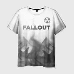 Футболка мужская Fallout - white gradient посередине, цвет: 3D-принт