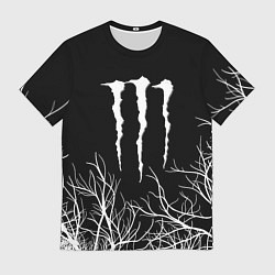 Футболка мужская Monster energy лес, цвет: 3D-принт