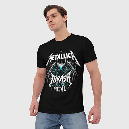 Мужская футболка Metallica group - thrash metal style / 3D-принт – фото 3