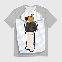 Футболка мужская Чиловый парень - свидетель мем, цвет: 3D-принт