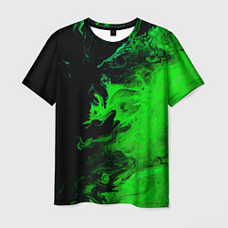 Футболка мужская Color green black, цвет: 3D-принт
