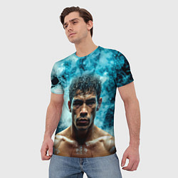 Футболка мужская Артуро Гатти в дыму, цвет: 3D-принт — фото 2