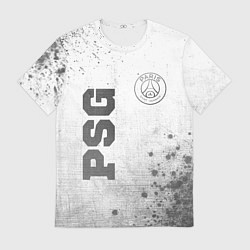 Футболка мужская PSG - white gradient вертикально, цвет: 3D-принт