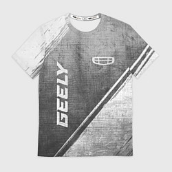Футболка мужская Geely - grey gradient вертикально, цвет: 3D-принт