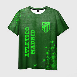 Футболка мужская Atletico Madrid - green gradient вертикально, цвет: 3D-принт