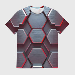 Футболка мужская Бордовый бронежилет, цвет: 3D-принт
