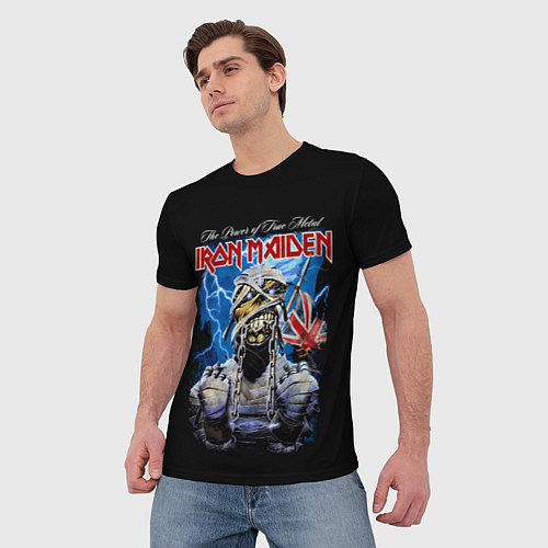 Мужская футболка Powerslave Iron Maiden - мумия / 3D-принт – фото 3