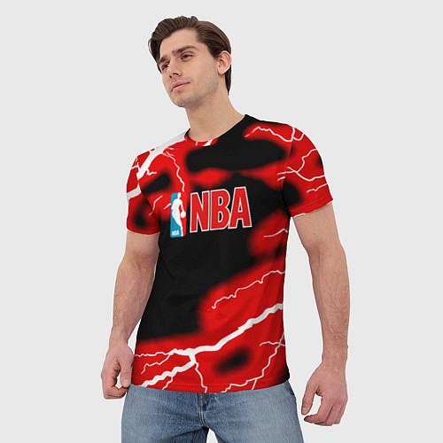 Мужская футболка NBA шторм / 3D-принт – фото 3