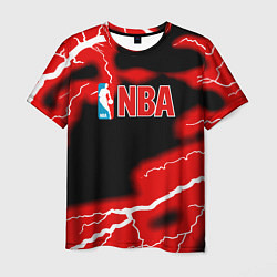 Футболка мужская NBA шторм, цвет: 3D-принт