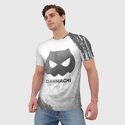 Мужская футболка DanMachi - white gradient / 3D-принт – фото 3