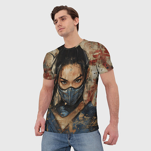 Мужская футболка Китана в китайском стиле / 3D-принт – фото 3