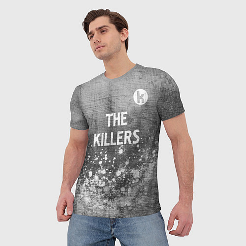 Мужская футболка The Killers - grey gradient посередине / 3D-принт – фото 3