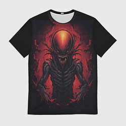 Футболка мужская Злой инопланетянин из портала, цвет: 3D-принт