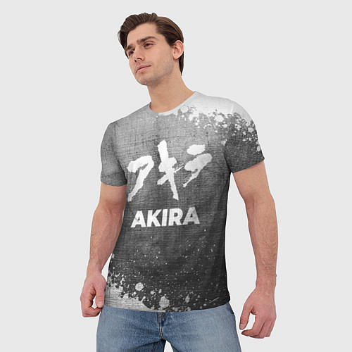 Мужская футболка Akira - grey gradient / 3D-принт – фото 3