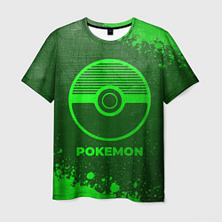 Футболка мужская Pokemon - green gradient, цвет: 3D-принт
