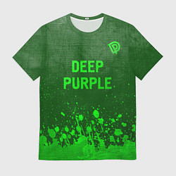 Футболка мужская Deep Purple - green gradient посередине, цвет: 3D-принт