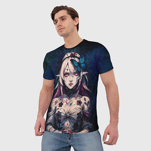 Мужская футболка Кастория дарк реализм / 3D-принт – фото 3