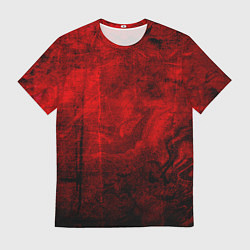 Футболка мужская Абстракция - red trash darkness, цвет: 3D-принт