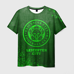 Футболка мужская Leicester City - green gradient, цвет: 3D-принт