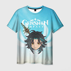 Футболка мужская Genshin Impact - персонаж Сяо, цвет: 3D-принт