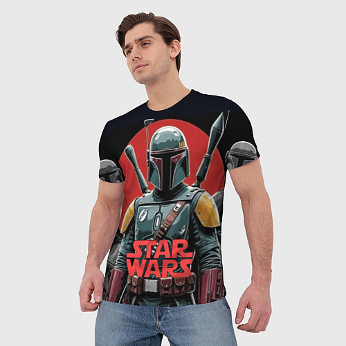 Мужская футболка Boba Fett звездные войны / 3D-принт – фото 3