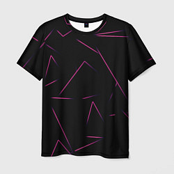 Футболка мужская Color pink line, цвет: 3D-принт