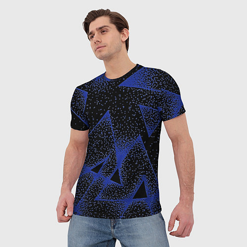Мужская футболка Triangles with dots / 3D-принт – фото 3