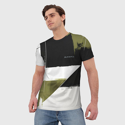 Мужская футболка Haval логотип / 3D-принт – фото 3