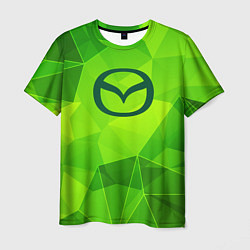 Футболка мужская Mazda green poly, цвет: 3D-принт