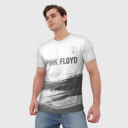 Футболка мужская Pink Floyd - white gradient посередине, цвет: 3D-принт — фото 2