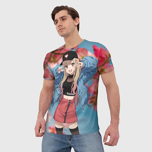 Мужская футболка Марин Китагава / 3D-принт – фото 3