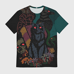 Футболка мужская Кошачий ритуал, цвет: 3D-принт