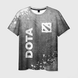 Футболка мужская Dota - grey gradient вертикально, цвет: 3D-принт