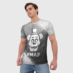 Футболка мужская FNAF - grey gradient, цвет: 3D-принт — фото 2