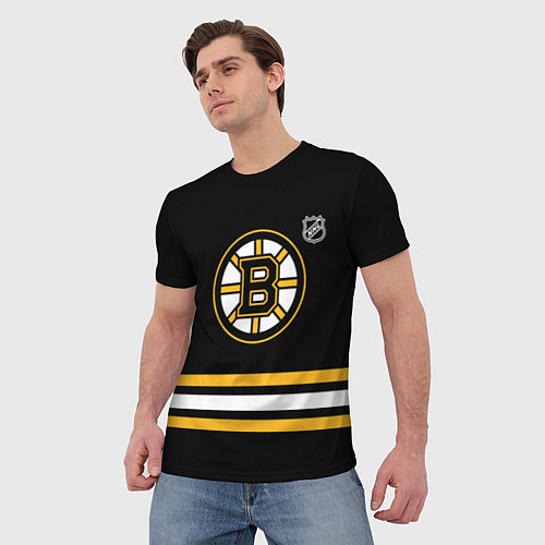 Мужская футболка Бостон Брюинз хоккей / 3D-принт – фото 3