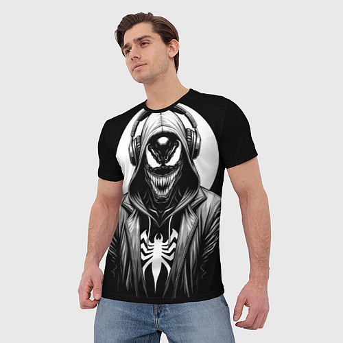 Мужская футболка Venom black / 3D-принт – фото 3