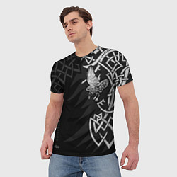 Футболка мужская Верные спутники Одина, цвет: 3D-принт — фото 2