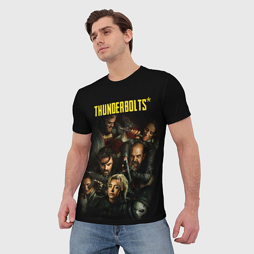 Мужская футболка Thunderbolts / 3D-принт – фото 3