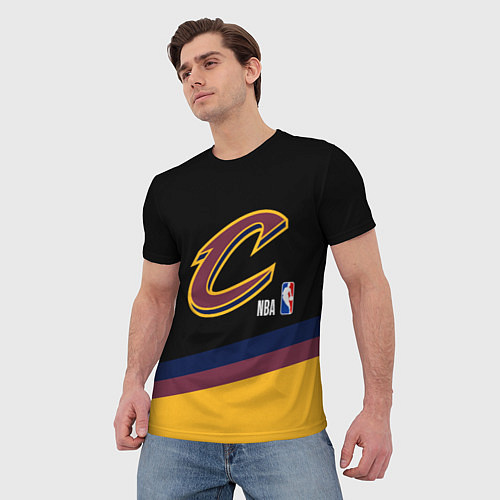 Мужская футболка Cleveland Cavaliers NBA basketball / 3D-принт – фото 3