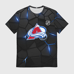 Футболка мужская Колорадо Эвеланш - плиты с подсветкой, цвет: 3D-принт