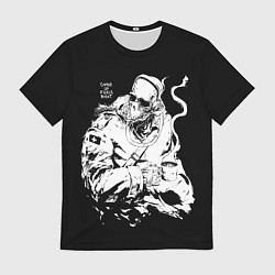 Футболка мужская Скелет с кружкой, цвет: 3D-принт