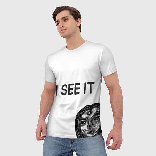 Мужская футболка I See it - для тех, кто давно уже всё понял / 3D-принт – фото 3